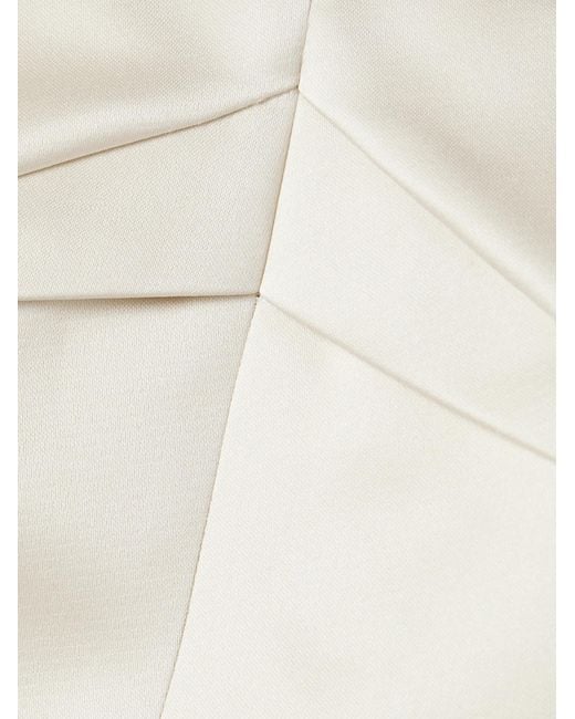 Emilia Wickstead White Strapless Midi Dress