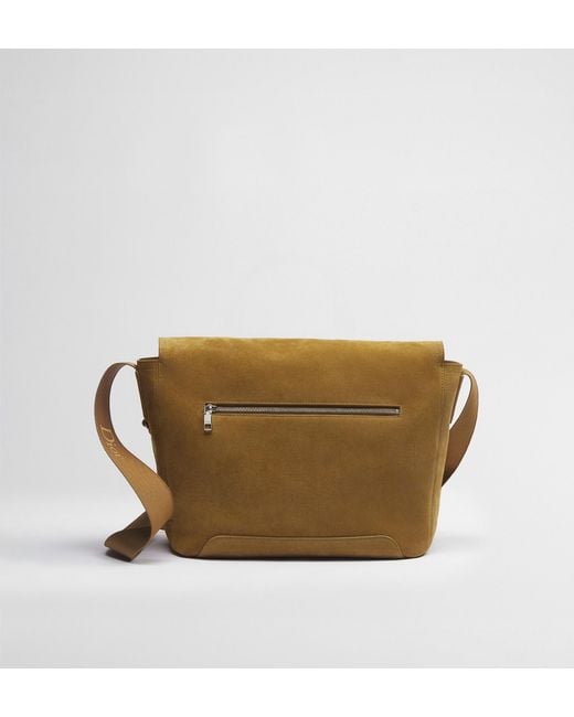 Dior Brown Medium Jett Messenger Bag With Flap for men