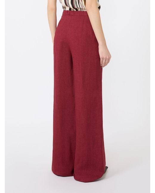 Max Mara Red Studio Pelota Drawstring Trousers