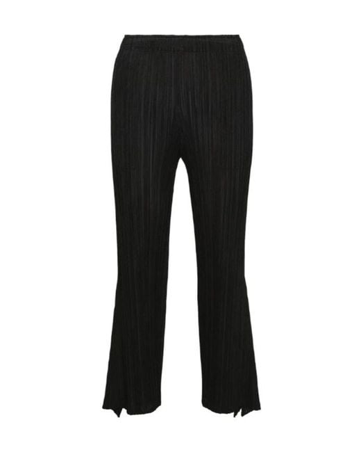 Pleats Please Issey Miyake Black Pleated Trousers