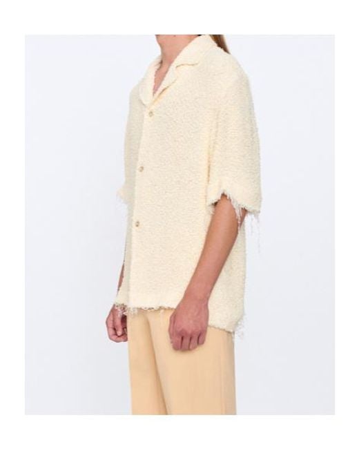 Séfr Natural Fausto Bouclé-Texture Shirt for men