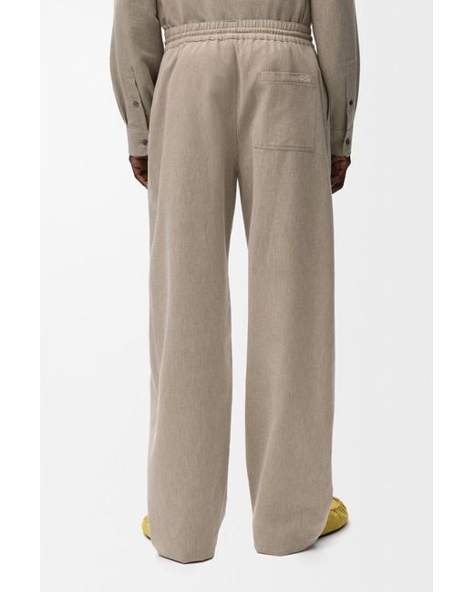 Loewe Natural Drawstring Trousers for men
