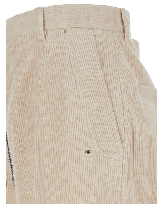 Rick Owens Natural Belt Loops Slacks