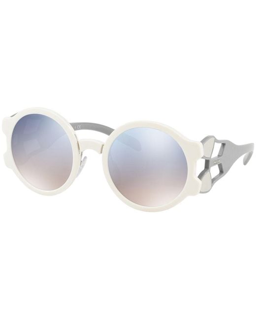 Prada White Logo Gradient Sunglasses