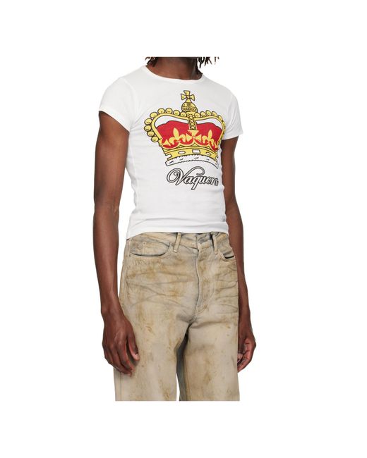 VAQUERA White Crown Baby T-Shirt for men