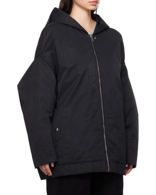 Rick Owens Black Porterville Hooded Peter Jacket