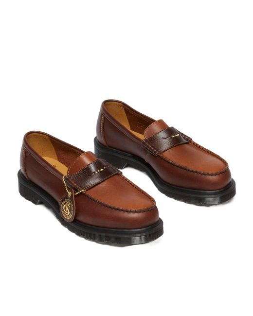 Dr. Martens Brown Penton Penny Loafers for men