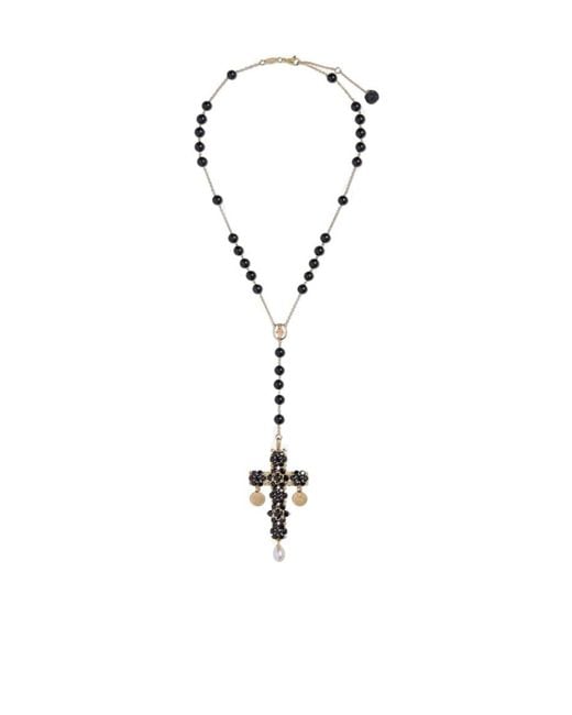 Dolce & Gabbana White Sicily Rosary Necklace