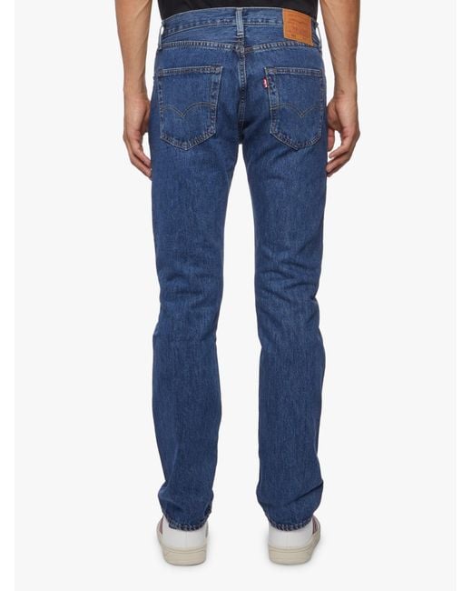 Levi's Blue 501 Original Fit Straight-Leg Jeans for men