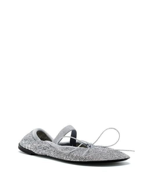 Proenza Schouler White Glove Glitter Ballet Flats