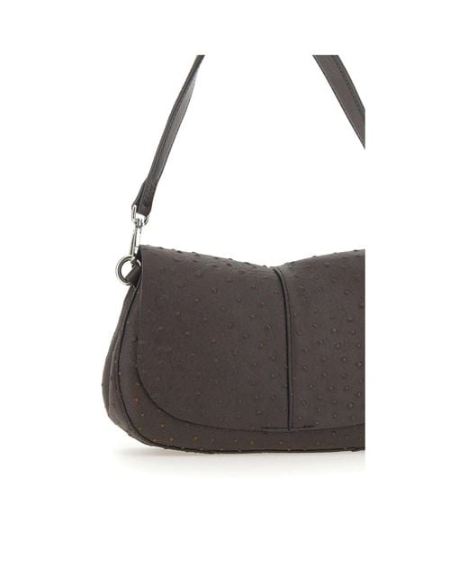 Gianni Chiarini Gray Helena Round Shoulder Bag