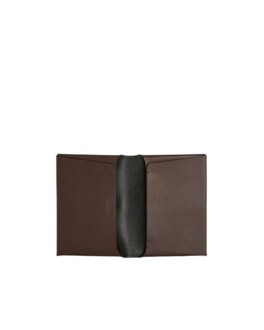 Jil Sander Brown Folded Passport Holder for men