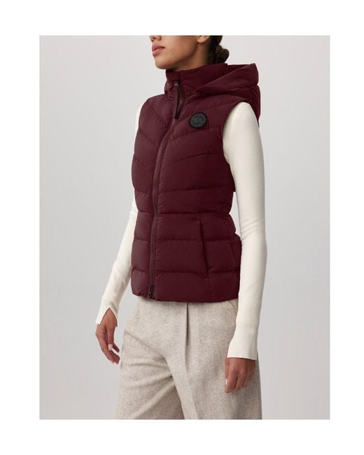 Canada Goose Purple Clair Vest Label