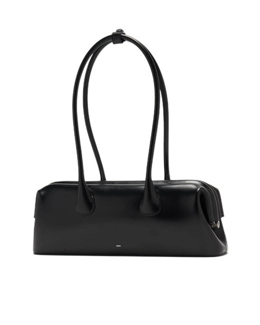 OSOI Black Dual-Handle Shoulder Bag