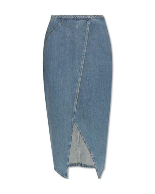 IRO Blue Denim Skirt