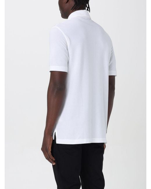 Drumohr White Piqué Polo Shirt for men