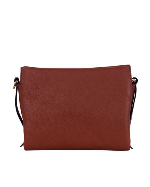 Coccinelle Red Boheme Zipped Small Tote Bag