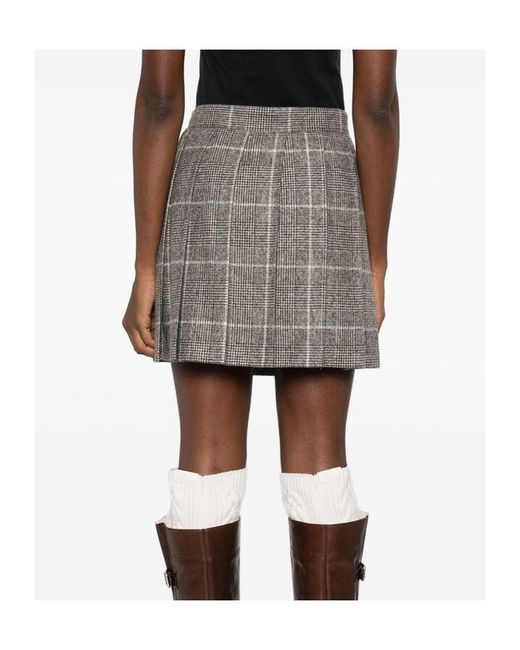 Brunello Cucinelli Gray Skirts