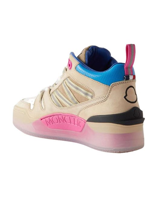 Moncler Natural Pivot Mid High-Top Casual Shoes