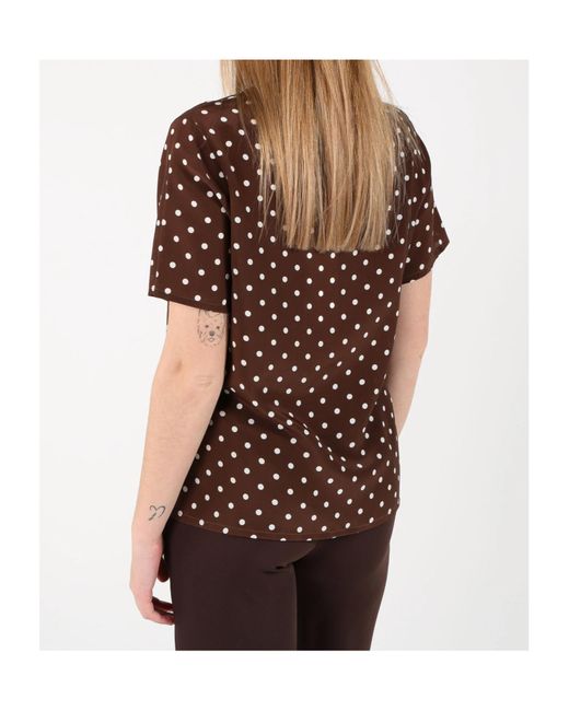 P.A.R.O.S.H. Black Polka Dot Blouse