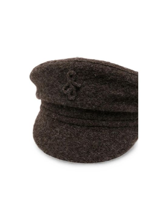 Ruslan Baginskiy Black Logo-Embroidered Beret