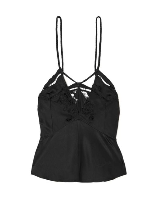 Isabel Marant Black Joys Silk Top