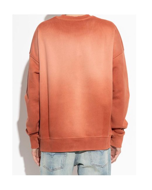 DIESEL Orange Rob R 1 Gradient Sweatshirt for men
