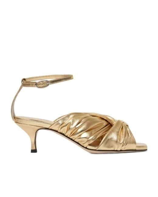 Scarosso Metallic Knot Sandals