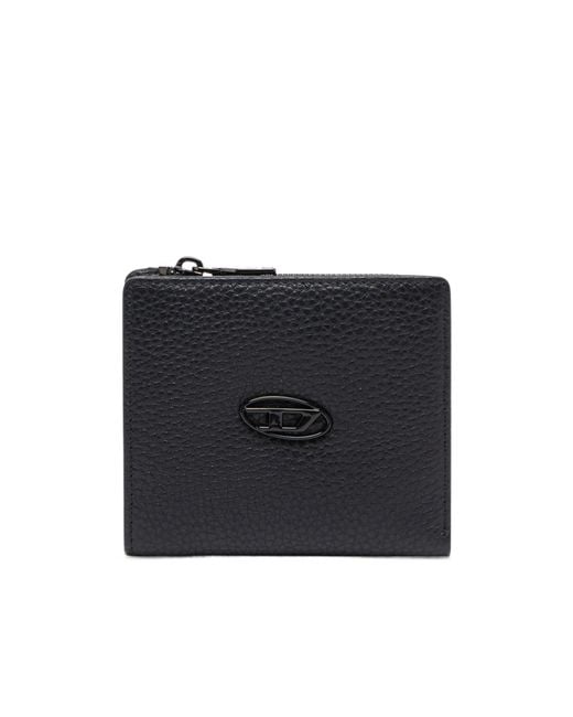 DIESEL Black Hissu Evo Bifold Zip Wallet for men