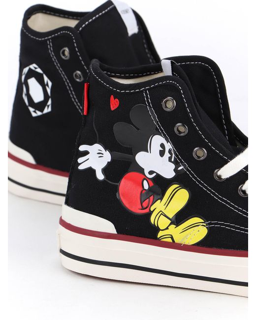 MOA Black X Disney Mickey Mouse Sneakers for men