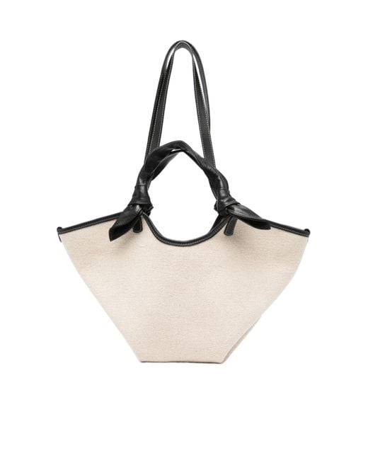 Hereu White Double Handle Handbag