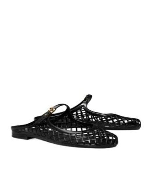 Tory Burch Black Mellow Flat Mules