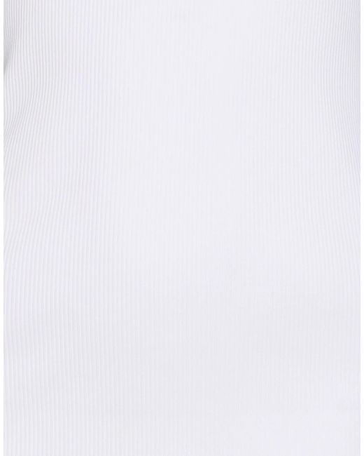 Brunello Cucinelli White Solid Color Sleeveless Top