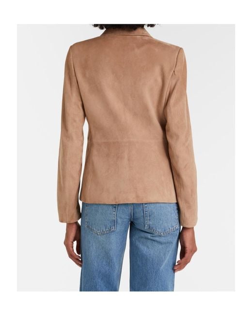 FRAME Natural Single-Breasted Suit Jacket