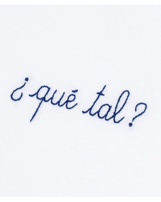Maison Labiche White Embroidered T-Shirt for men