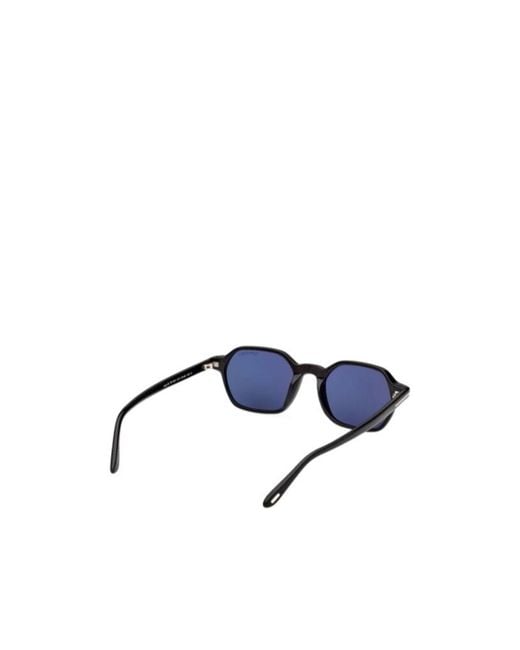 Tom Ford Blue Eyewear Geometric Frame Sunglasses for men