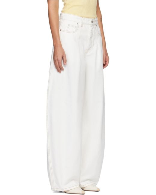 Jacquemus White The Ovalo De-Nîmes Denim Jeans