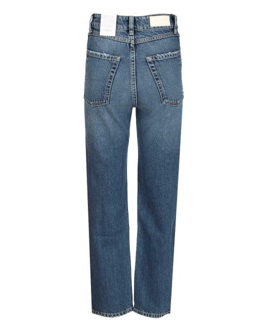 ICON DENIM Blue Rory High-Waisted Straight-Leg Jeans