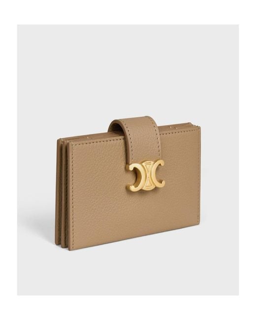 Céline Natural Accordeon Card Holder