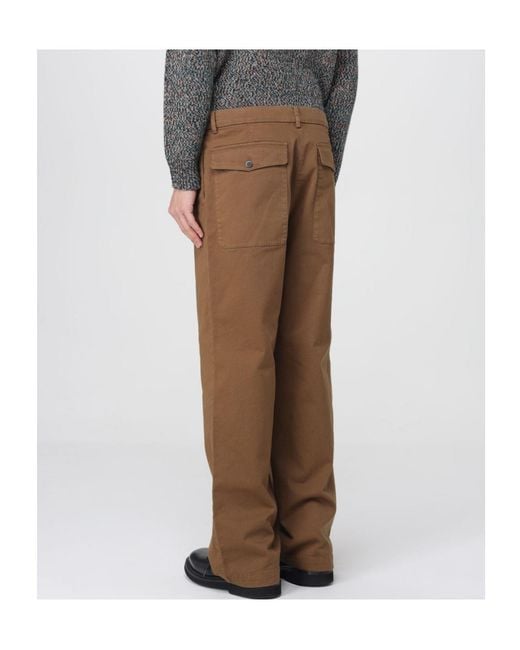 Barena Brown Straight-Leg Casual Pants for men