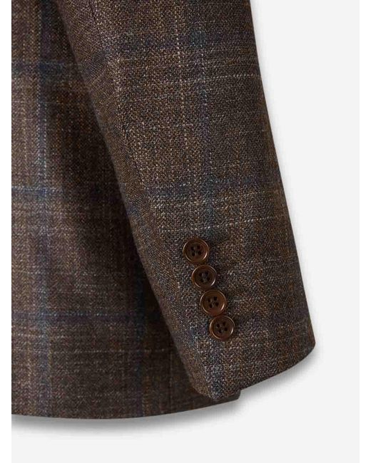 Canali Black Classic Straight Blazer for men