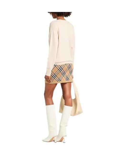 Burberry Natural Lightweight Cashmere Knitwear