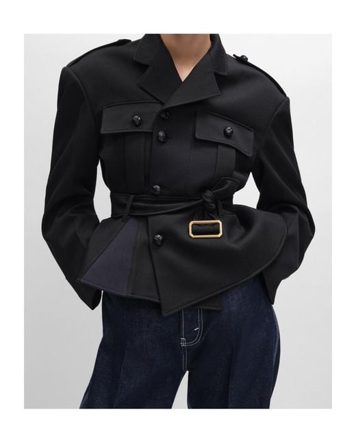 Céline Black Peplum Jacket