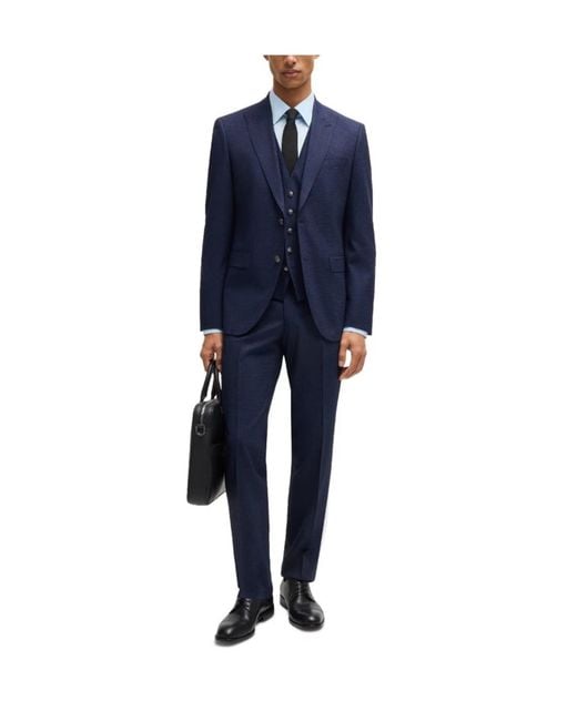 Boss Blue H-Jeckson-3Pcs-241 10271264 01 Suit for men