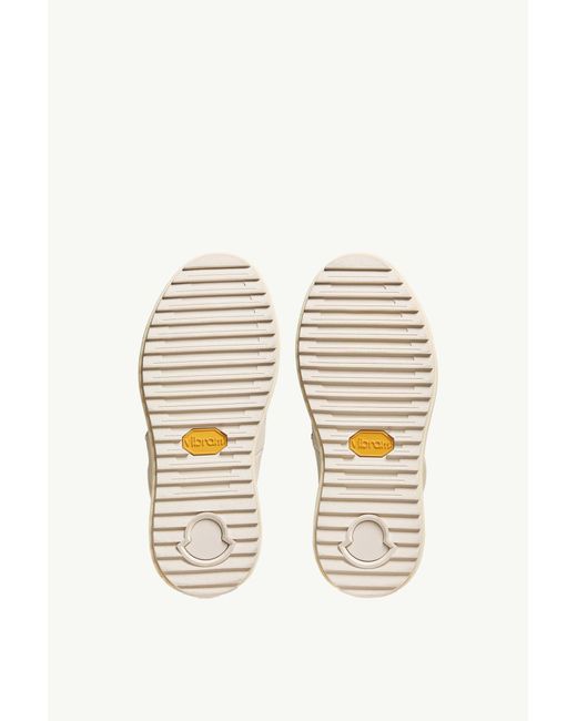 Moncler Natural Logo Patch Padded Lace-Up Boots
