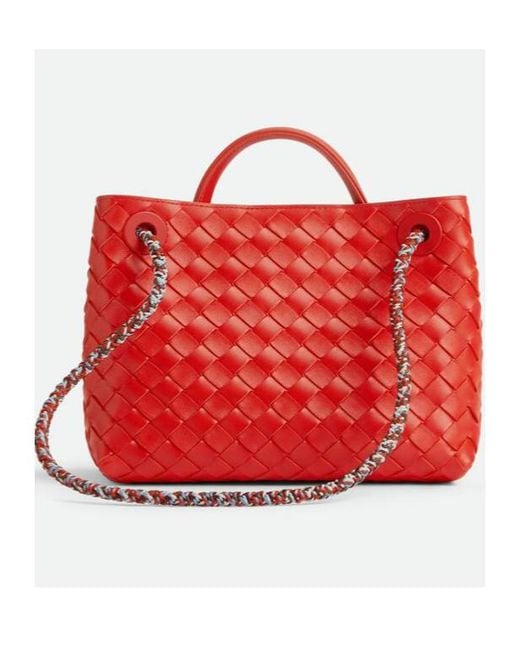 Bottega Veneta Red Small Andiamo