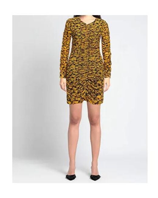 Ganni Metallic Short Dresses