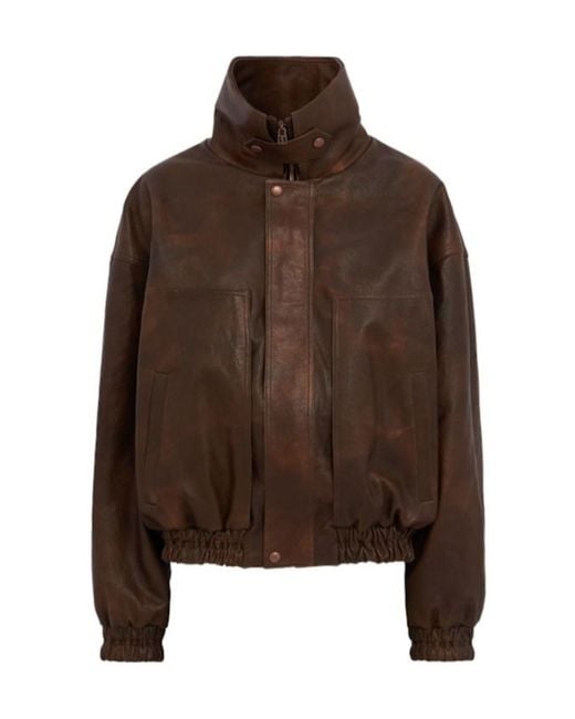 Magda Butrym Brown Leather Jacket