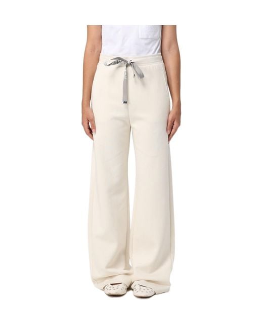 Max Mara Natural Bali Wide Leg Drawstring Pants