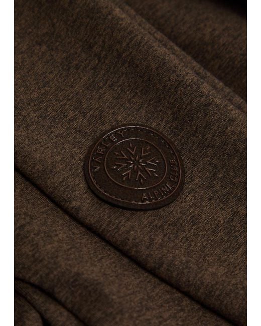 Varley Brown Always Warm Stretch-Jersey Top